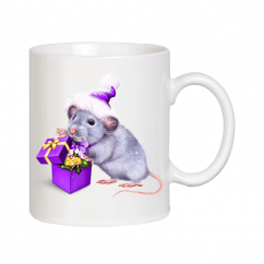 Новогодняя чашка - год Крысы